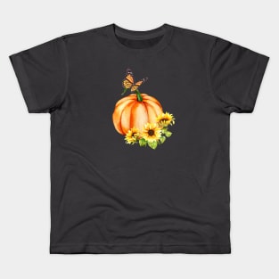 Monarch Pumpkin Kids T-Shirt